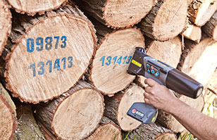 木材喷码机 细木工板材标识应用 EBS大字符自动喷码机